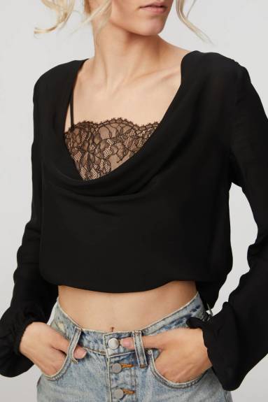 Cami NYC - Agnes Lace-Paneled Silk Blouse