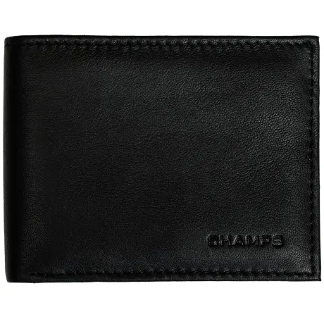 CHAMPS Classic Collection Genuine Leather RFID blocking Top-wing wallet in Gift box