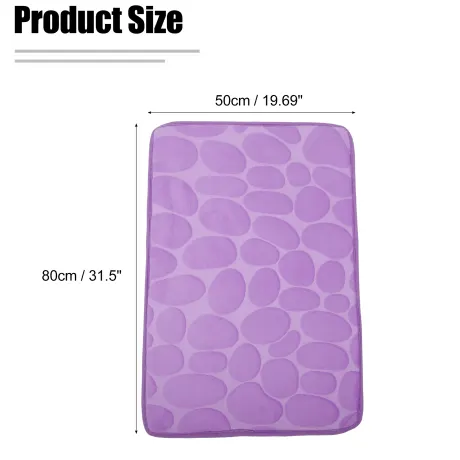 Unique Bargains- Cobblestone Pattern Bathroom Rug Mat