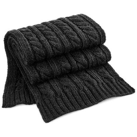 Beechfield - Cable Knit Melange Scarf