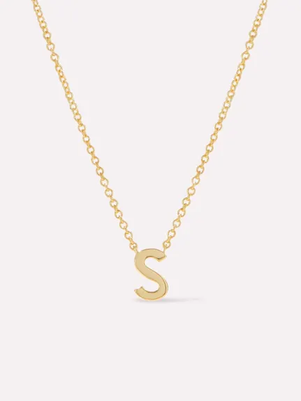 Ana Luisa - Gold Initial Necklace - Letter Necklace - S