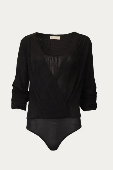 By Together - Wrap-Effect Stretch-Jersey Bodysuit