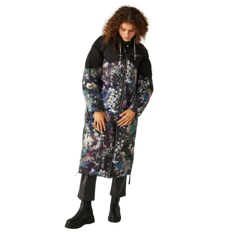Regatta - Womens/Ladies Christian Lacroix Milhaud Paint Splatter Longline Padded Jacket