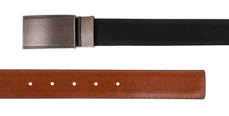 CHAMPS Leather One Size Reversible and Adjustable Belt, BlackBrown