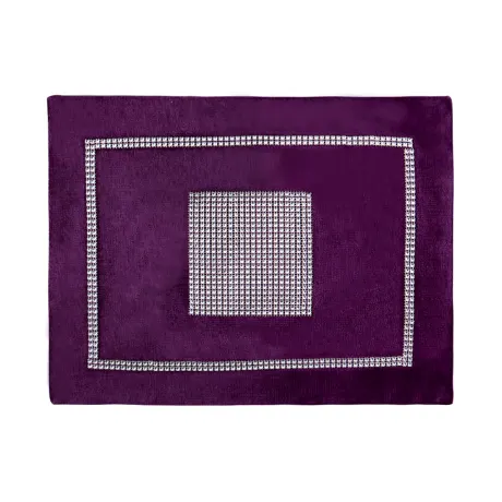 PiccoCasa- Table Mat with Sparkle Luxury Diamante 12x16 Inches