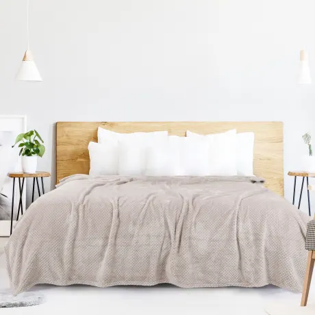 PiccoCasa- couvertures de lit en mollet flanelle (66"x90")