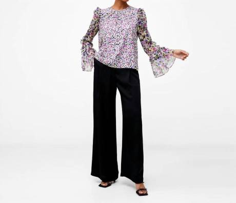 FRENCH CONNECTION - Alezzia Ely Jacquard Mix Top