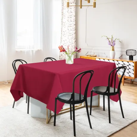 PiccoCasa- Rectangle Wrinkle Table Cover 60x84 Inches