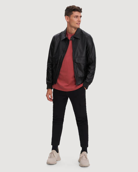 Noize - Dev Short Length Vegan Leather Jacket