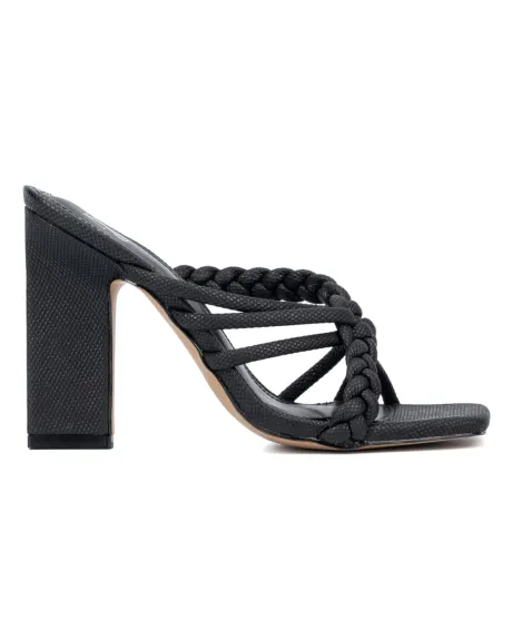 New York & Company Dalia Women's  Braided Strap Heeled Sandal