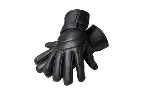 CHAMPS Men's Leather Ski Glove with Adjustable Velcro Strap