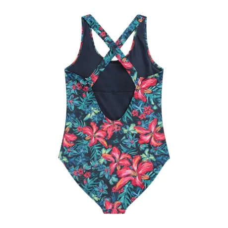Animal - Womens/Ladies Mia Floral Cross Back One Piece Bathing Suit