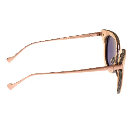 Earth Wood - Nissi Polarized Sunglasses - Mahogany/Black