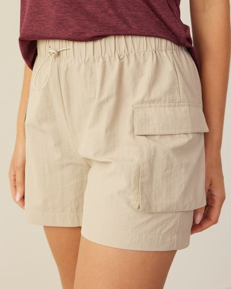 Woven Shorts with Cargo Pockets
