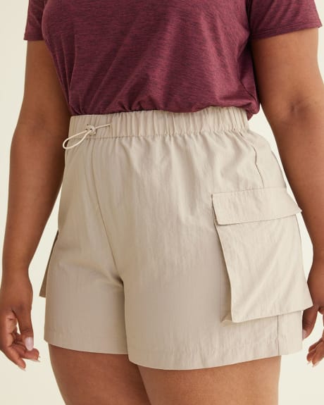 Woven Shorts with Cargo Pockets