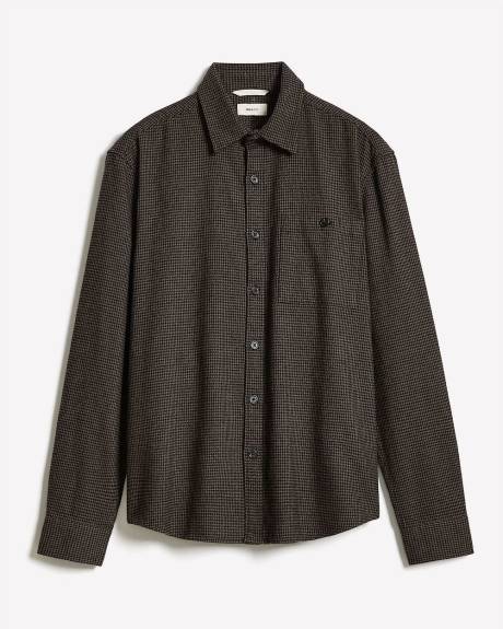 Surchemise à Motif Pied-de-Poule