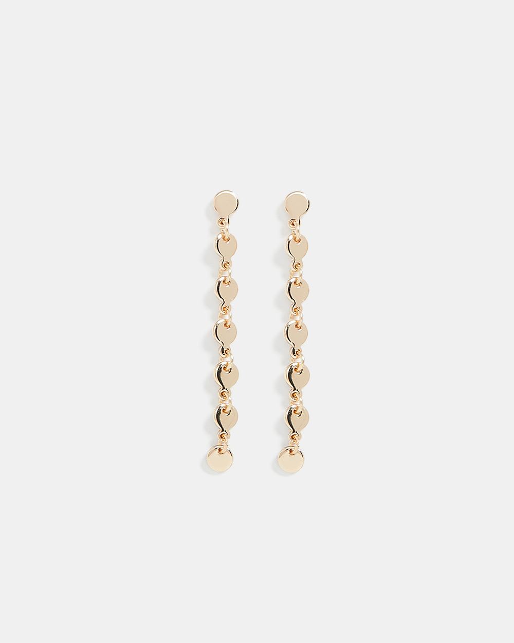 Single Chain Pendant Earrings