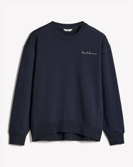 Long-Sleeve Crew-Neck French Terry Sweatshirt