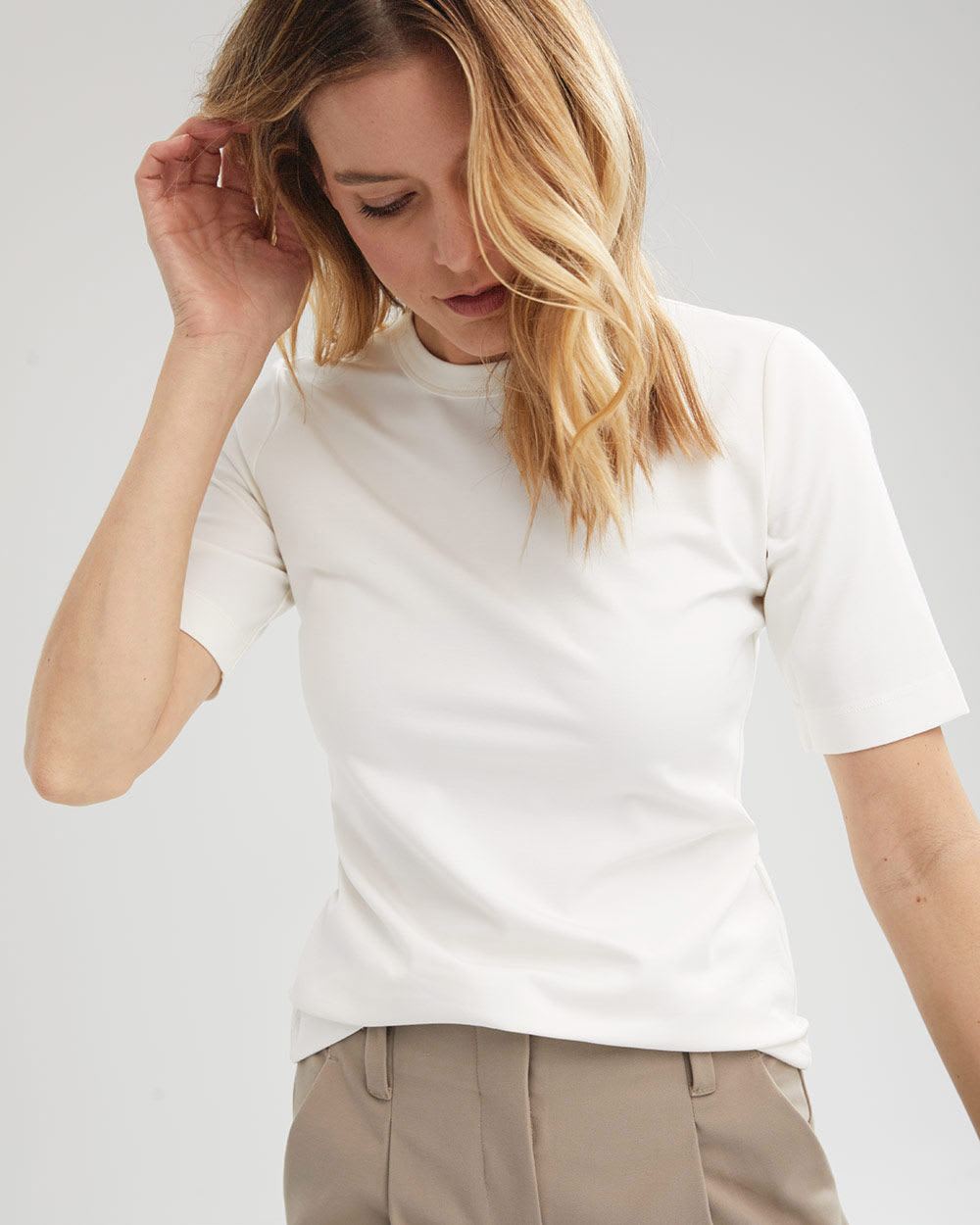 ElbowSleeve Knit CrewNeck TShirt RW&CO.