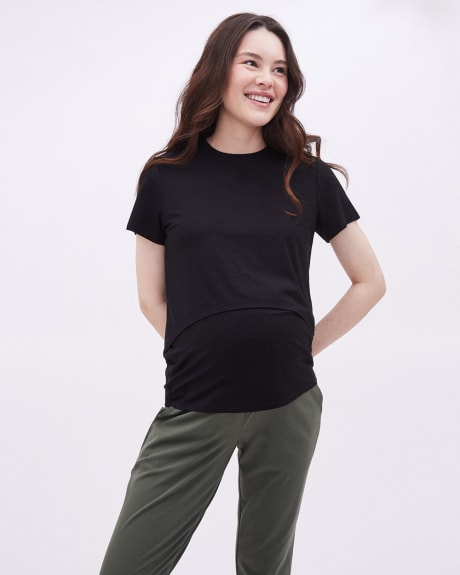 T-Shirt d'Allaitement à Manches Courtes - Thyme Maternité