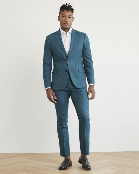 Slim-Fit Brushed Suit Blazer