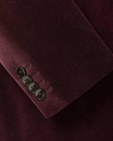 Tailored Fit Velvet Suit Blazer