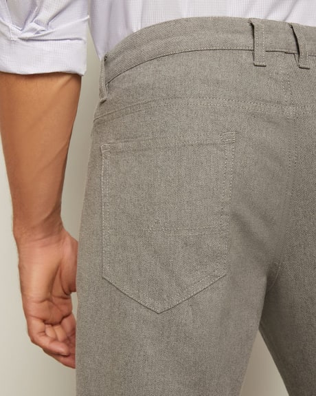 Pantalon Brossé 5-Poches Coupe Étroite