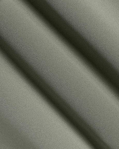 Cap-Sleeve Crew-Neck Blouse