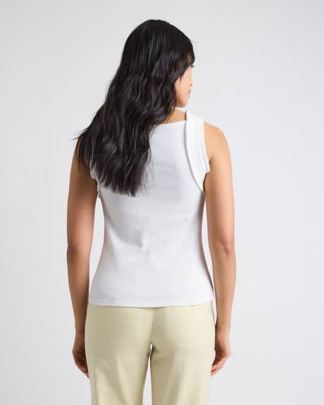 Haut Bimatière à Col Rond Sans Manches