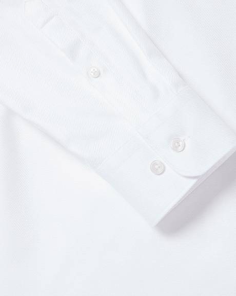 Slim-Fit White Dress Shirt