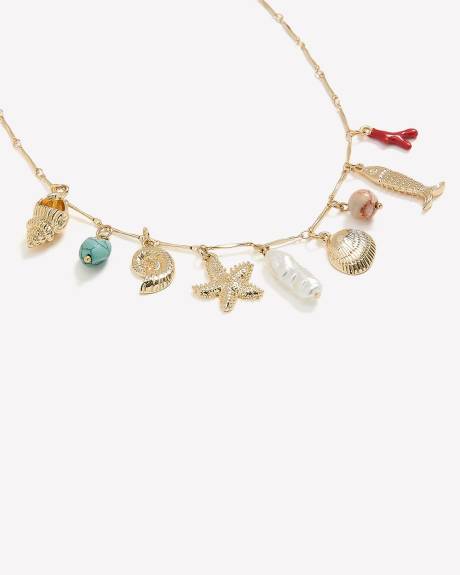 Short Necklace with Charms