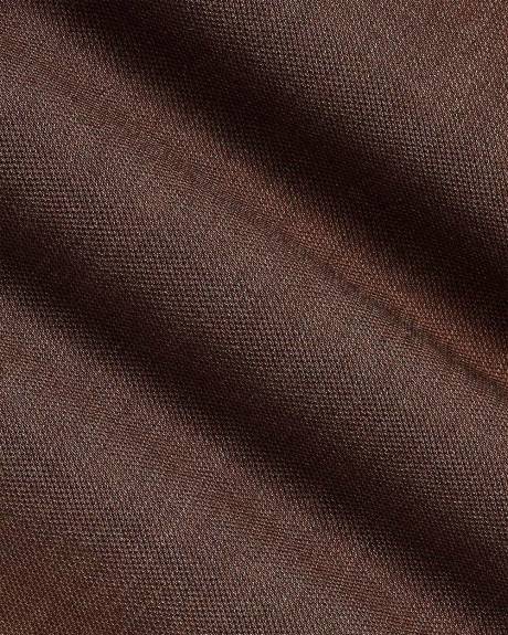 Slim-Fit Brown Suit Pant