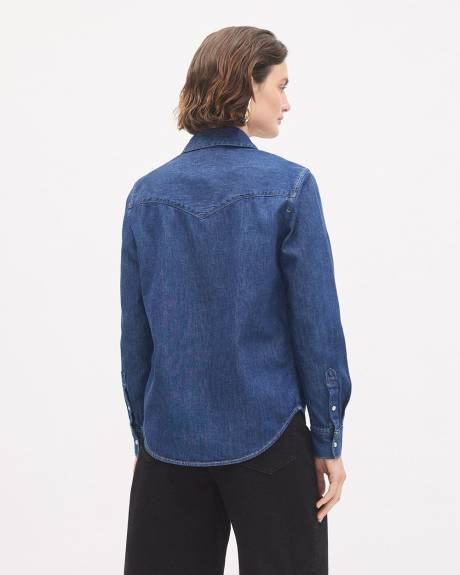 Long-Sleeve Buttoned-Down Denim Blouse - Levi's