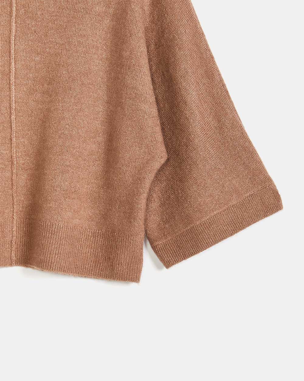 Spongy Funnel Neck Batwing Sweater RW&CO.