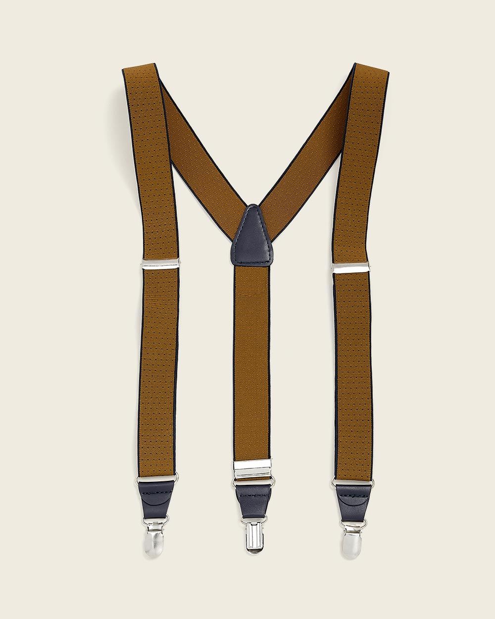 Golden yellow elastic suspenders RW&CO.