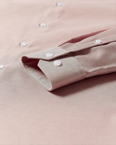 Tailored-Fit Two-Tone Dobby Dress Shirt