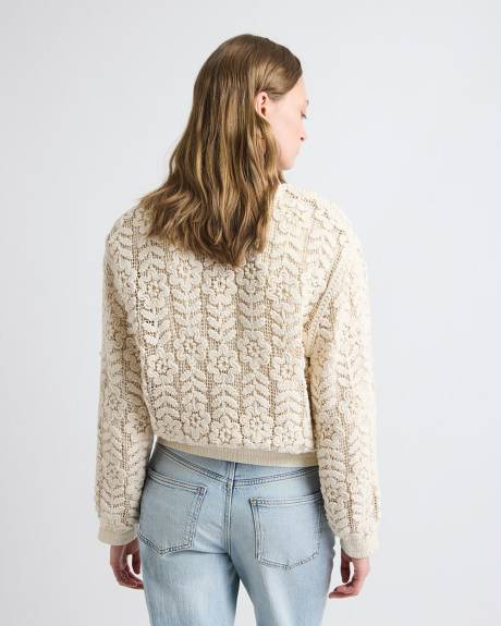 Veste Aviateur Crochet&eacute;e