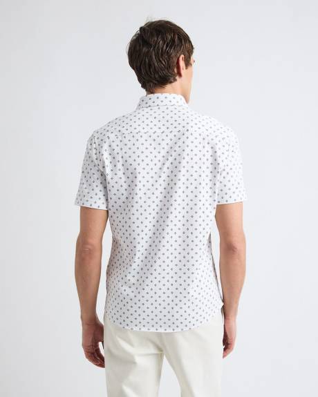 Chemise en Jersey &agrave; Coupe &Eacute;troite &agrave; Manches Courtes