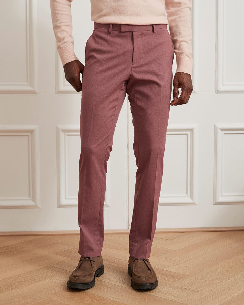 Slim Fit Raspberry Suit Pant RW&CO.