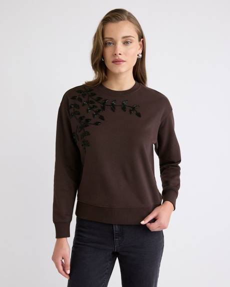 Long-Sleeve Crew-Neck French Terry Sweatshirt