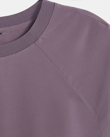 Crew-Neck T-Shirt with Ribbed Trims