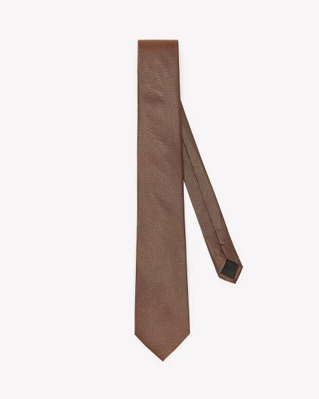 Rust Textured Regular Tie