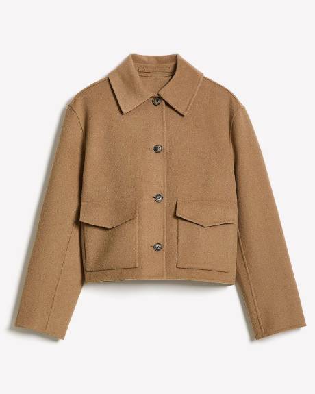 Wool-Blend Double-Face Worker Jacket