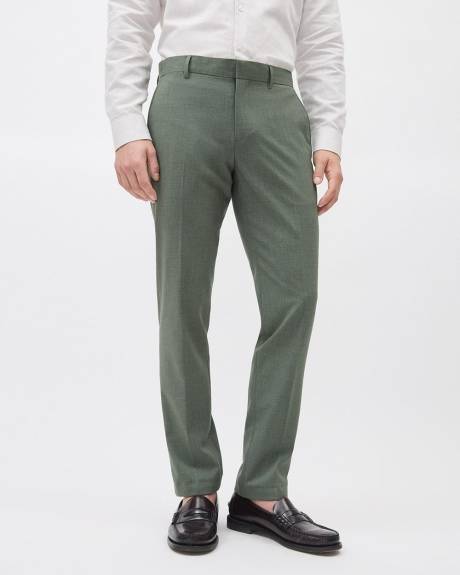 Pantalon de Complet Vert &agrave; Coupe &Eacute;troite
