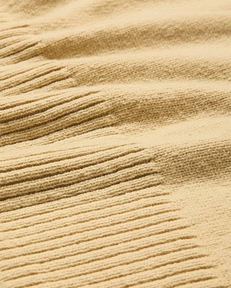 Long-Sleeve V-Neck Merino-Blend Sweater