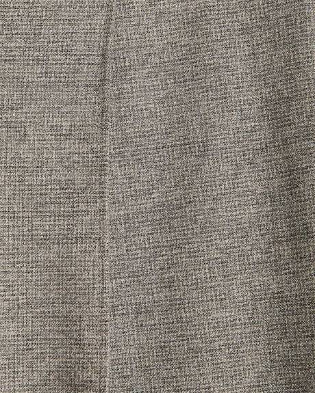 Pantalon Taupe à Taille Haute et Jambe Large