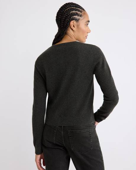 Merino Wool Button-Down Cardigan