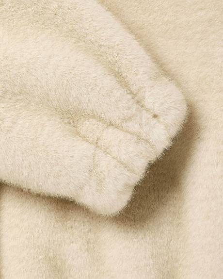 Veste Aviateur en Fausse Fourrure