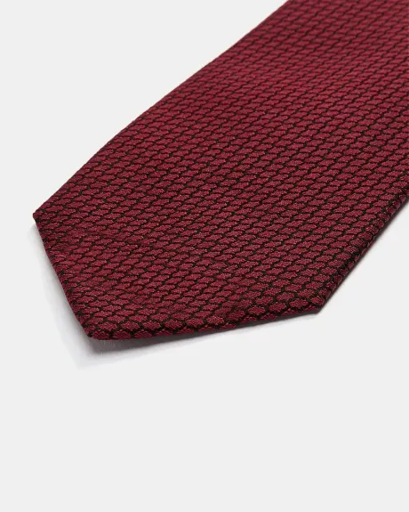 Cravate Régulière Bourgogne Texturée
