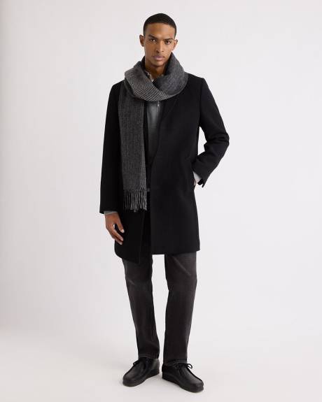 Classic Wool Coat with Tailored Collar